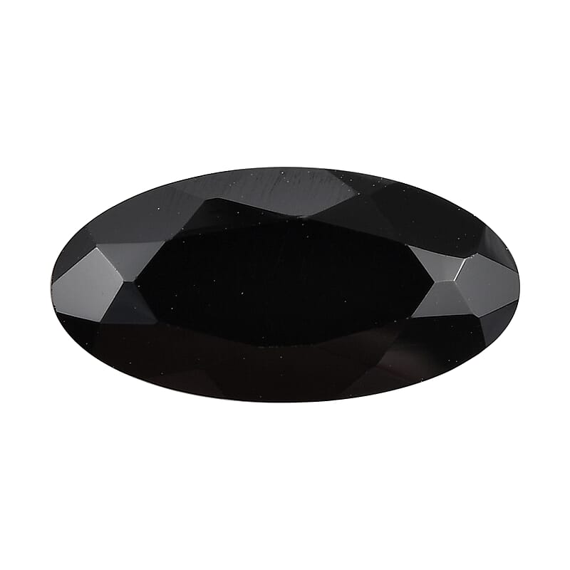 Thai Black Spinel (Ovl 14x7 mm) 3.47 ctw Loose Gemstone