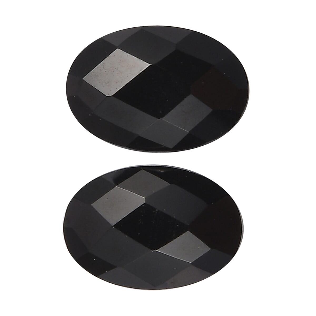 Thai Black Spinel Set of 2 (Ovl 6x4 mm) 1.17 ctw Loose Gemstone