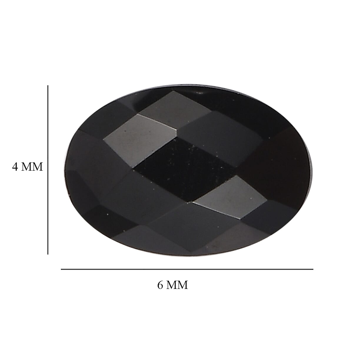 Thai Black Spinel Set of 2 (Ovl 6x4 mm) 1.17 ctw Loose Gemstone