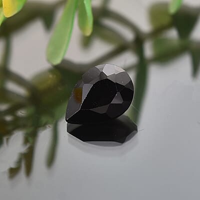 Thai Black Spinel (Pear 10x7 mm) 1.82 ctw Loose Gemstone