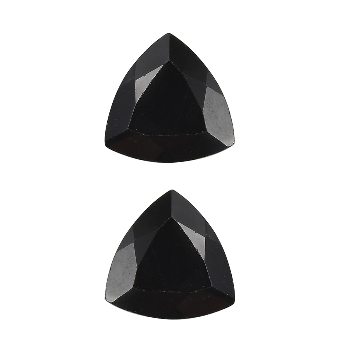 Thai Black Spinel Set of 2 (Rnd 7 mm) 2.59 ctw Loose Gemstone