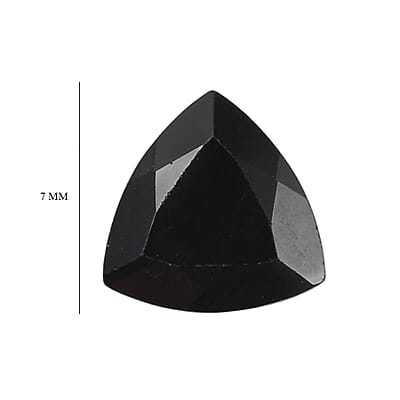 Thai Black Spinel Set of 2 (Rnd 7 mm) 2.59 ctw Loose Gemstone