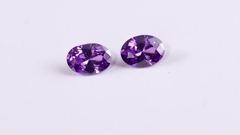 Simulated Blue Diamond Set of 2 (Ovl 7x5 mm) 2.40 ctw Loose Gemstone