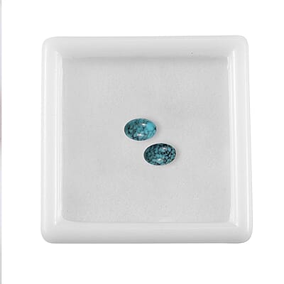 AA Blue Moon Turquoise Set of 2 (Ovl 6x4 mm) 0.80 ctw Loose Gemstone