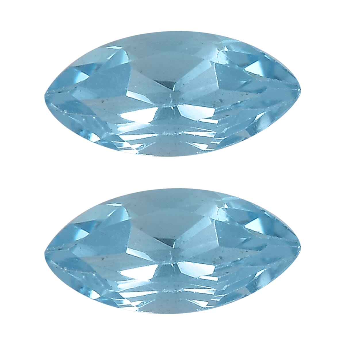 Blue Topaz Set of 2 (Mrq 6x3 mm) 0.46 ctw Loose Gemstone