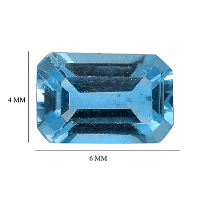 Blue Topaz (Oct 6x4 mm) 0.58 ctw Loose Gemstone