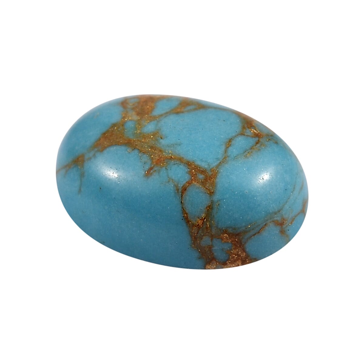 Mojave Blue Turquoise (Ovl 8x6 mm) 1.10 ctw Loose Gemstone