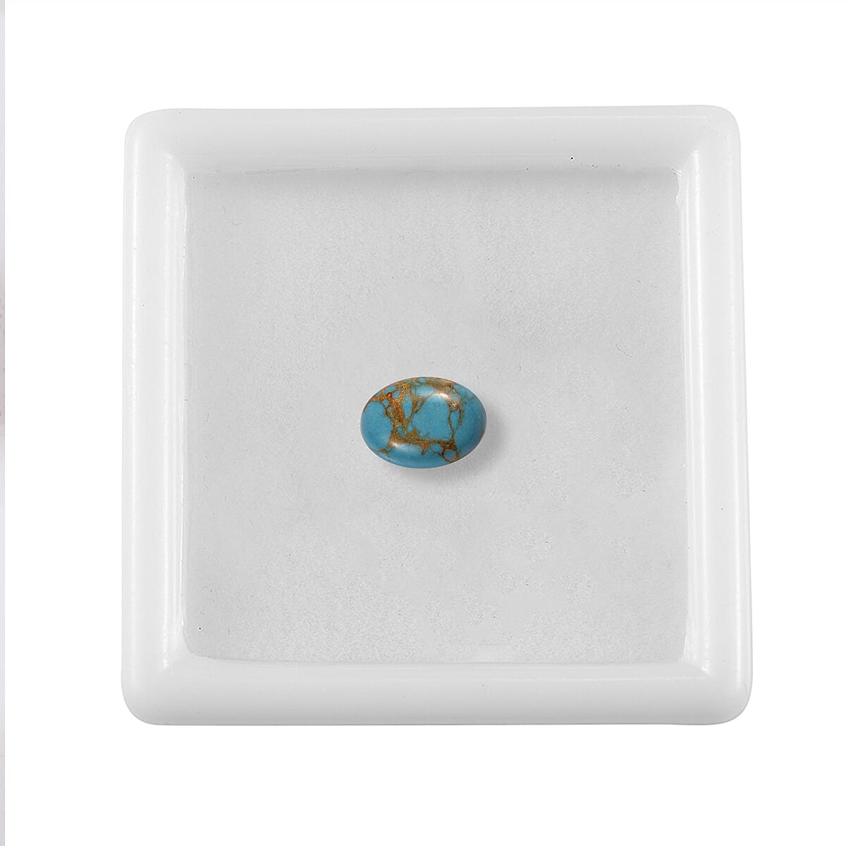 Mojave Blue Turquoise (Ovl 8x6 mm) 1.10 ctw Loose Gemstone