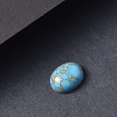 Mojave Blue Turquoise (Ovl 9x7 mm) 1.64 ctw Loose Gemstone