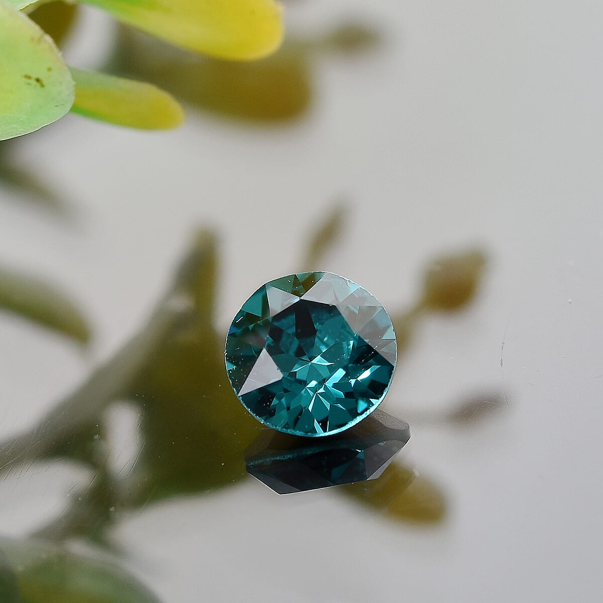 Blue Zircon Crystal by Swarovski (Rnd 6.25 mm) 0.76 ctw Loose Gemstone image number 1