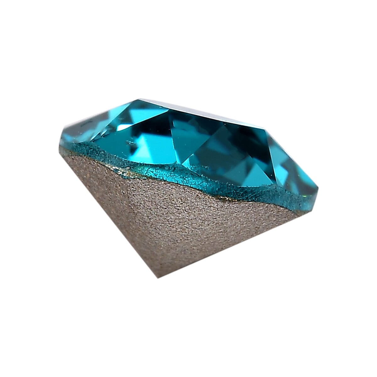 Blue Zircon Crystal by Swarovski (Rnd 6.25 mm) 0.76 ctw Loose Gemstone image number 2