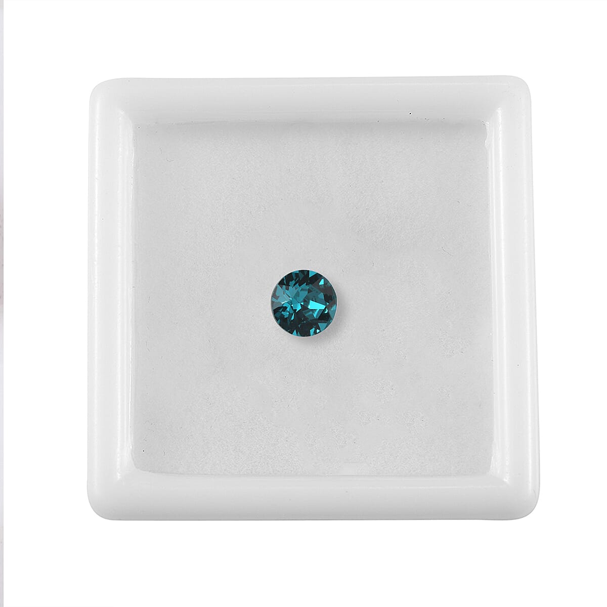 Blue Zircon Crystal by Swarovski (Rnd 6.25 mm) 0.76 ctw Loose Gemstone image number 3
