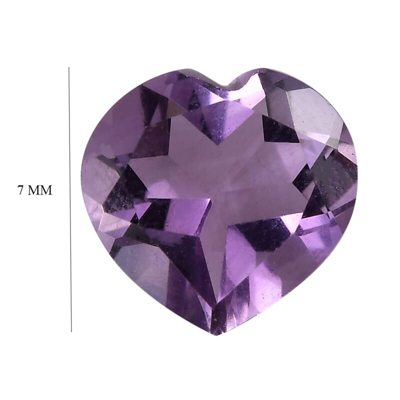 Bolivian Amethyst (Hrt 7 mm) 0.86 ctw Loose Gemstone