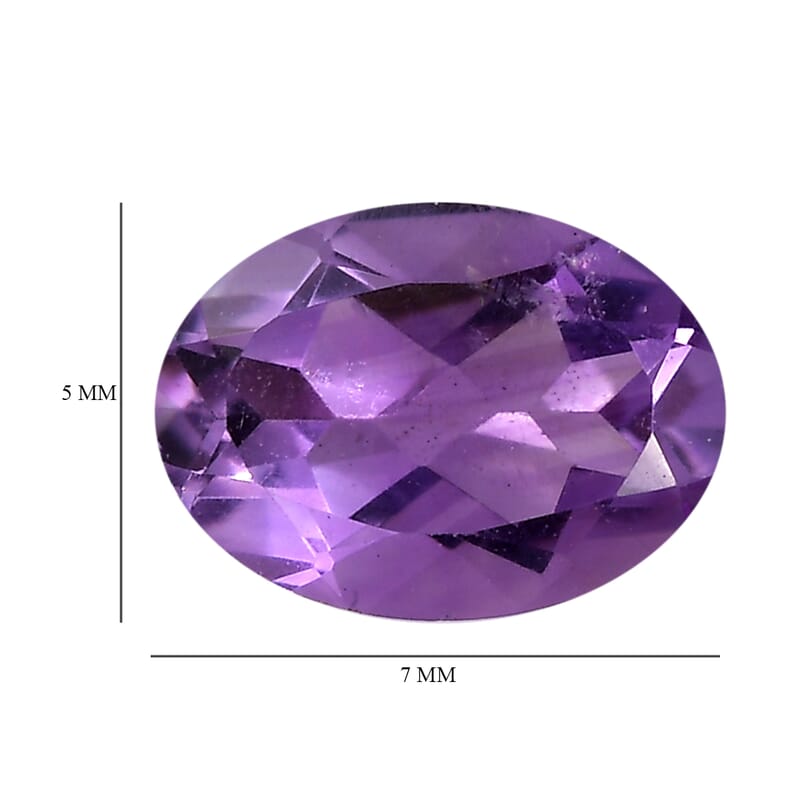 Bolivian Amethyst Set of 2 (Ovl 7x5 mm) 1.35 ctw Loose Gemstone