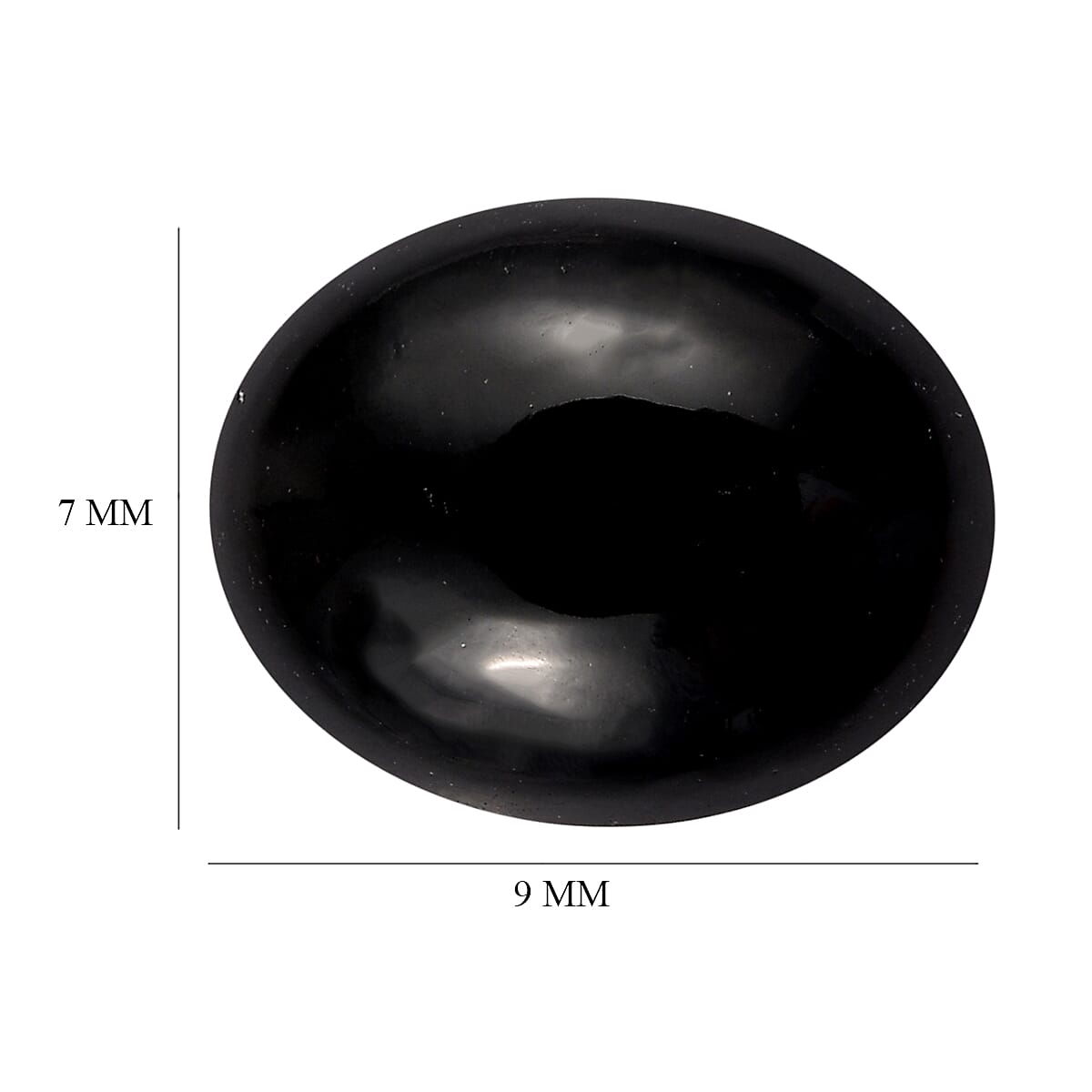 California Black Jade (Ovl 9x7 mm) 1.98 ctw Loose Gemstone