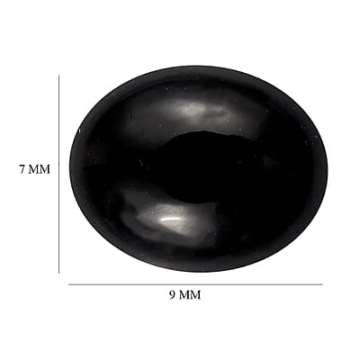 California Black Jade (Ovl 9x7 mm) 1.98 ctw Loose Gemstone
