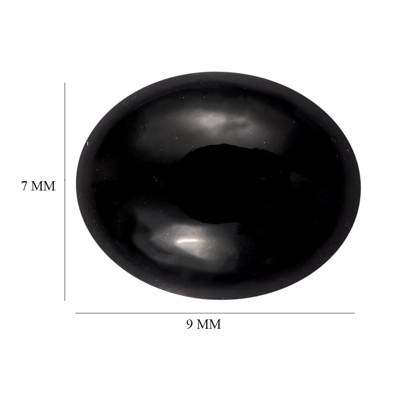 California Black Jade (Ovl 9x7 mm) 1.98 ctw Loose Gemstone