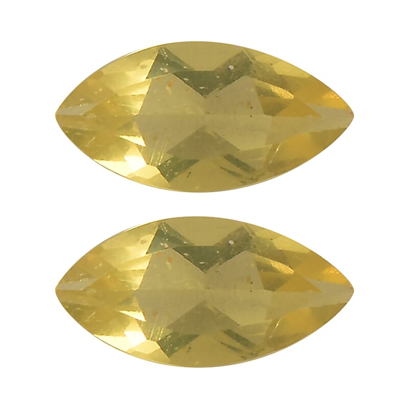 Canary Opal Set of 2 (Mrq 5x2.5 mm) 0.19 ctw Loose Gemstone