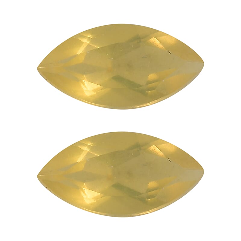 Canary Opal Set of 2 (Mrq 6x3 mm) 0.26 ctw Loose Gemstone