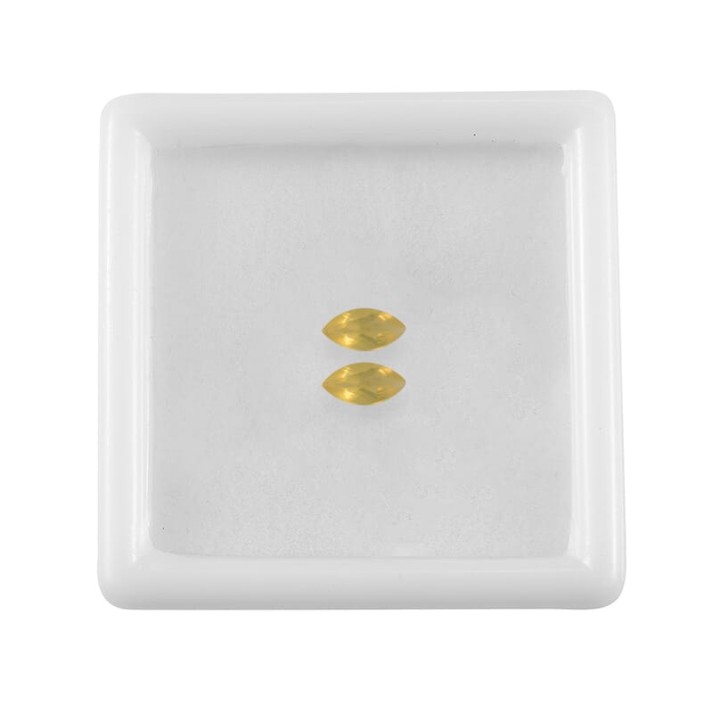 Canary Opal Set of 2 (Mrq 6x3 mm) 0.26 ctw Loose Gemstone