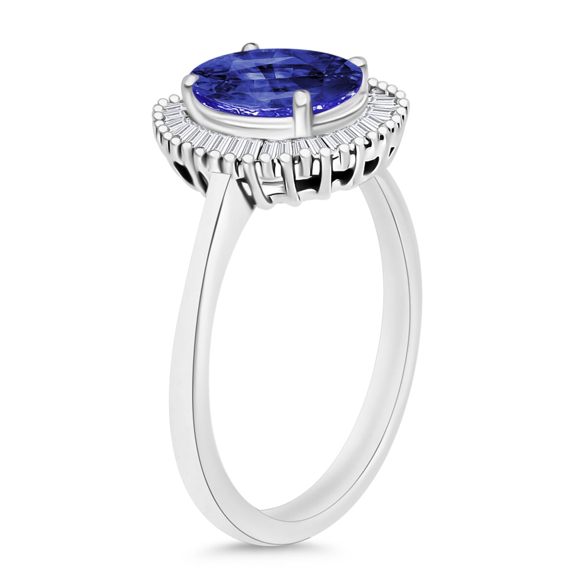 Rhapsody AAAA Ceylon Blue Sapphire and E-F VS2 Diamond 1.80 ctw Ring in 950 Platinum (Size 10.0) image number 2