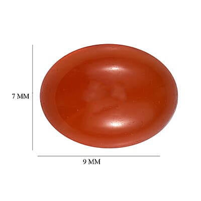 Carnelian (Ovl 9x7 mm) 1.82 ctw Loose Gemstone