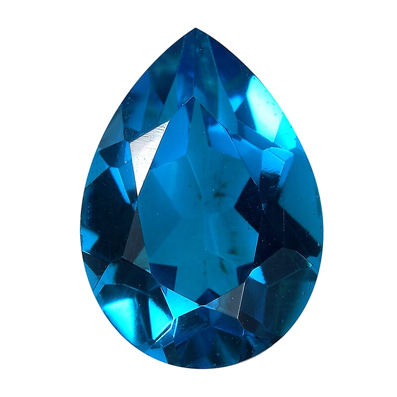Caribeabn Quartz (Pear 14x10 mm) 4.76 ctw Loose Gemstone