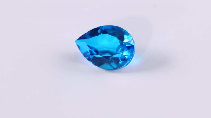 Caribeabn Quartz (Pear 14x10 mm) 4.76 ctw Loose Gemstone