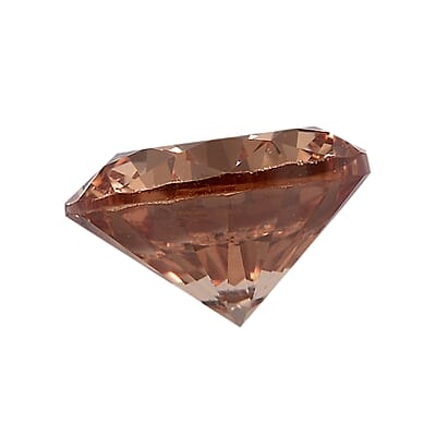 Simulated Champagne Diamond (Rnd 8 mm) 3.06 ctw Loose Gemstone