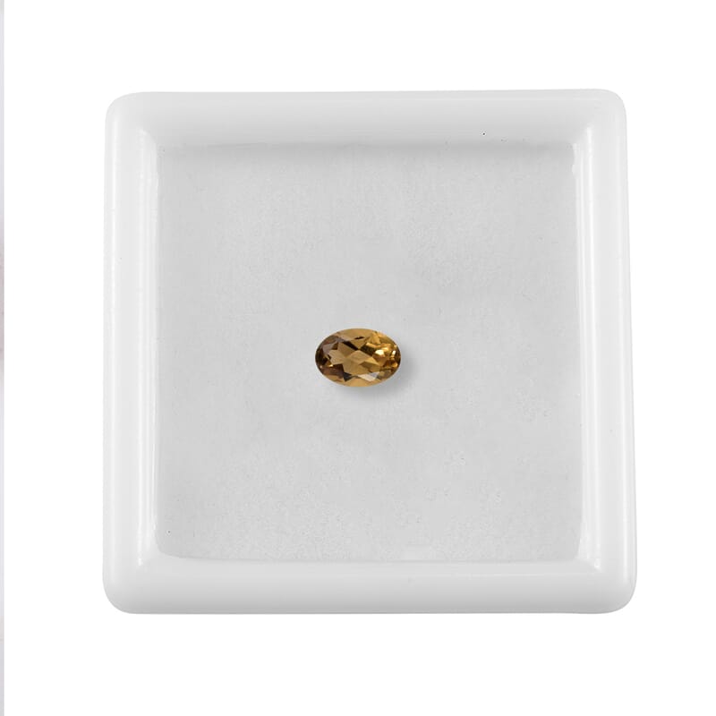 Champagne Quartz (Ovl 6x4 mm) 0.37 ctw Loose Gemstone