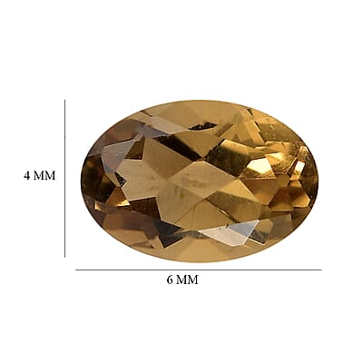 Champagne Quartz (Ovl 6x4 mm) 0.37 ctw Loose Gemstone