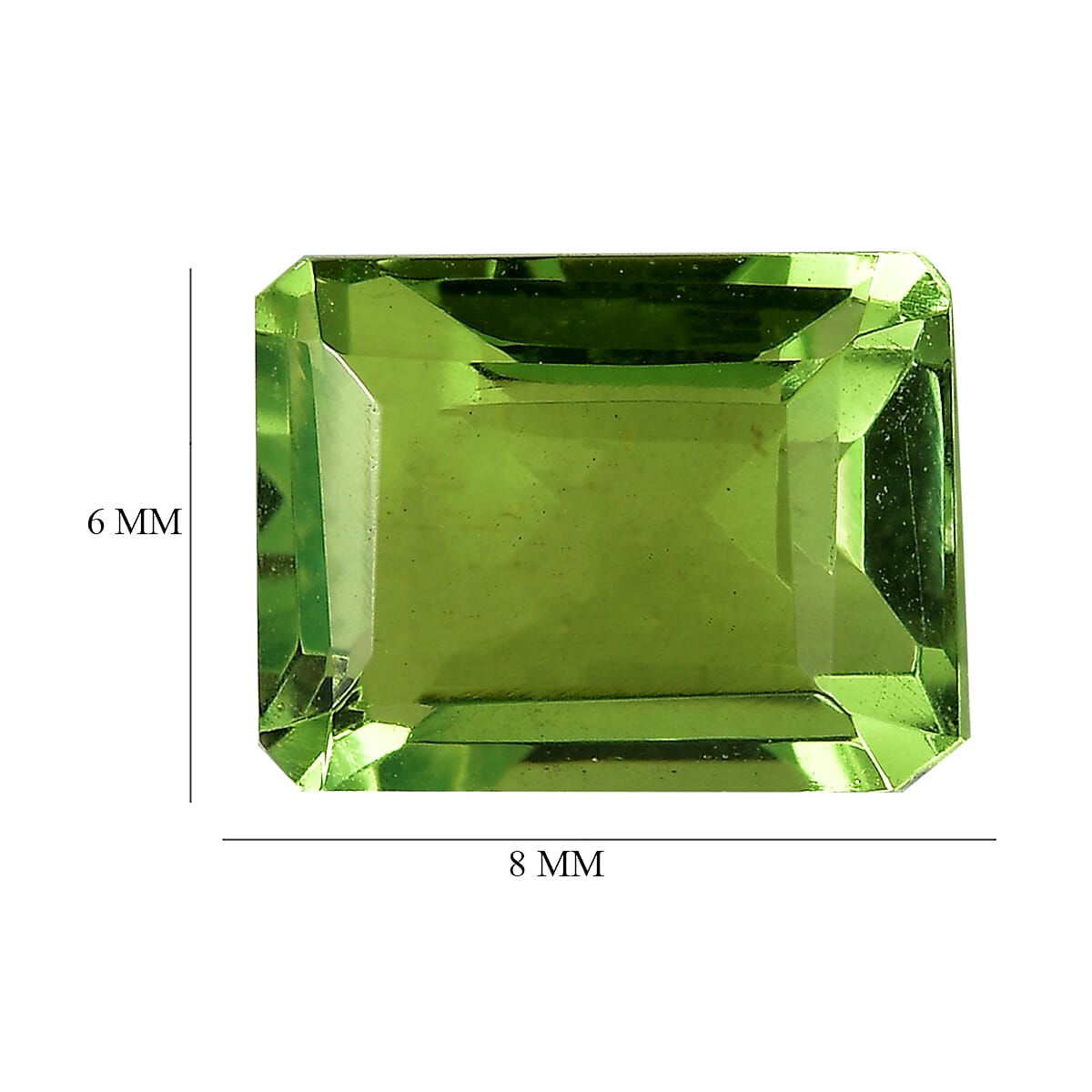 Chartreuse Quartz (Oct 8x6 mm) 1.67 ctw Loose Gemstone image number 4