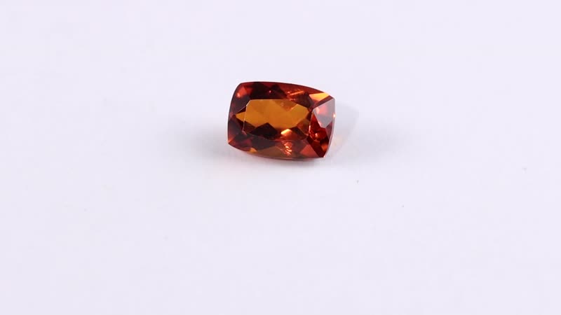 Brazilian Cherry Citrine (Cush 7x5 mm) 0.80 ctw Loose Gemstone