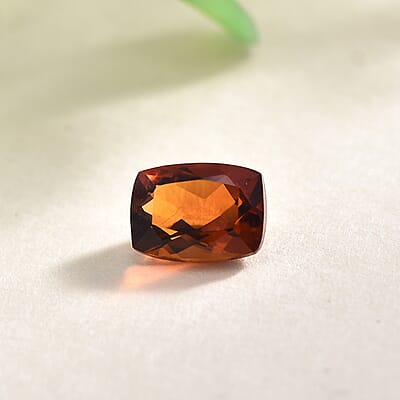 Brazilian Cherry Citrine (Cush 7x5 mm) 0.80 ctw Loose Gemstone