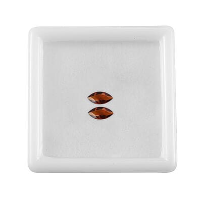 Brazilian Cherry Citrine Set of 2 (Mrq 6x3 mm) 0.40 ctw Loose Gemstone
