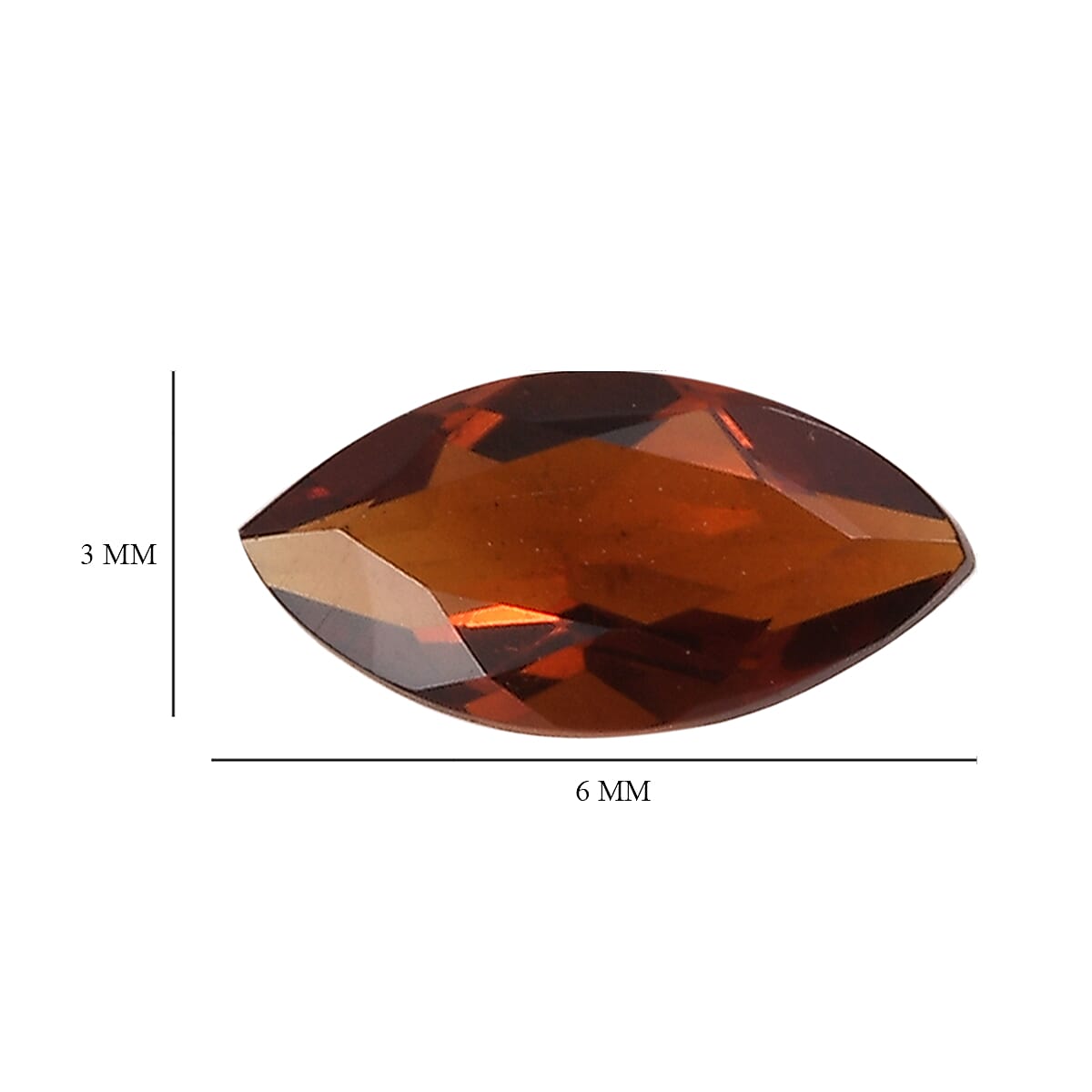 Brazilian Cherry Citrine Set of 2 (Mrq 6x3 mm) 0.40 ctw Loose Gemstone