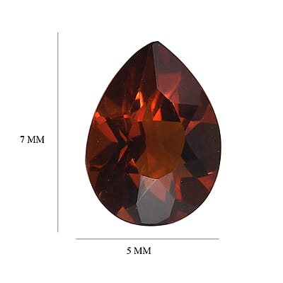 Brazilian Cherry Citrine (Pear 7x5 mm) 0.52 ctw Loose Gemstone