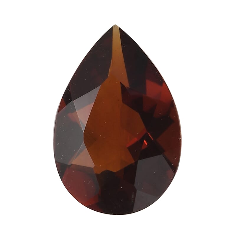 Brazilian Cherry Citrine (Pear 9x6 mm) 0.84 ctw Loose Gemstone