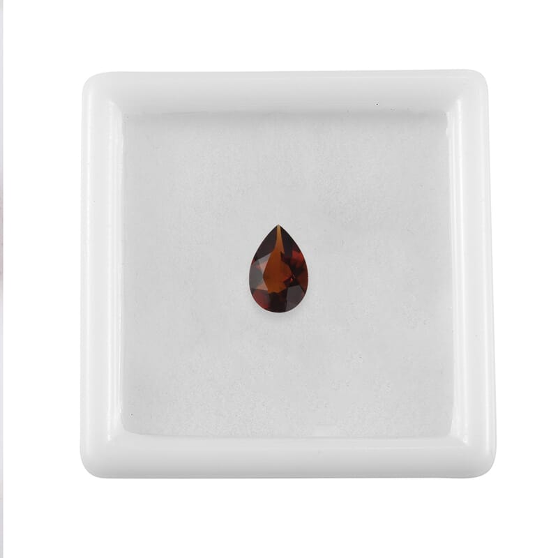 Brazilian Cherry Citrine (Pear 9x6 mm) 0.84 ctw Loose Gemstone