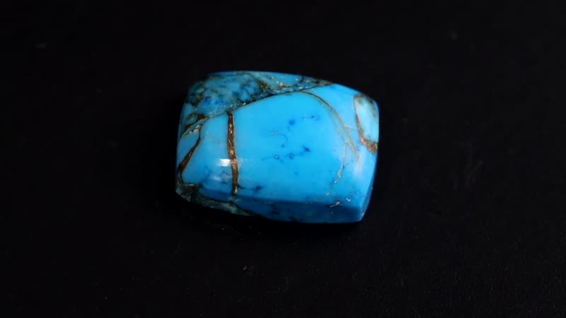 Matrix Chestnut Brine Turquoise (Cush 14x10 mm) 5.90 ctw Loose Gemstone