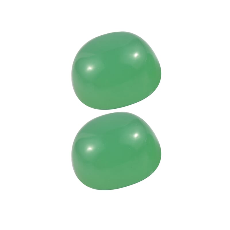 Chrysoprase Set of 2 (Rnd 5 mm) 1.05 ctw Loose Gemstone