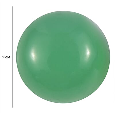 Chrysoprase Set of 2 (Rnd 5 mm) 1.05 ctw Loose Gemstone