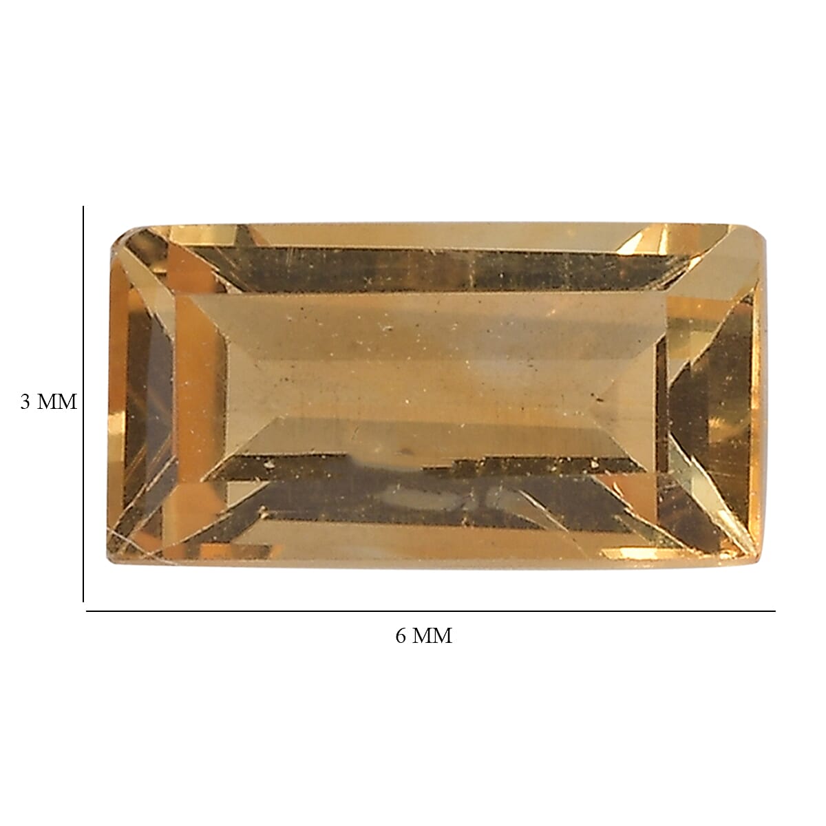 AA Brazilian Citrine Set of 2 (Bgt 6x3 mm) 0.58 ctw Loose Gemstone