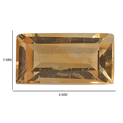 AA Brazilian Citrine Set of 2 (Bgt 6x3 mm) 0.58 ctw Loose Gemstone