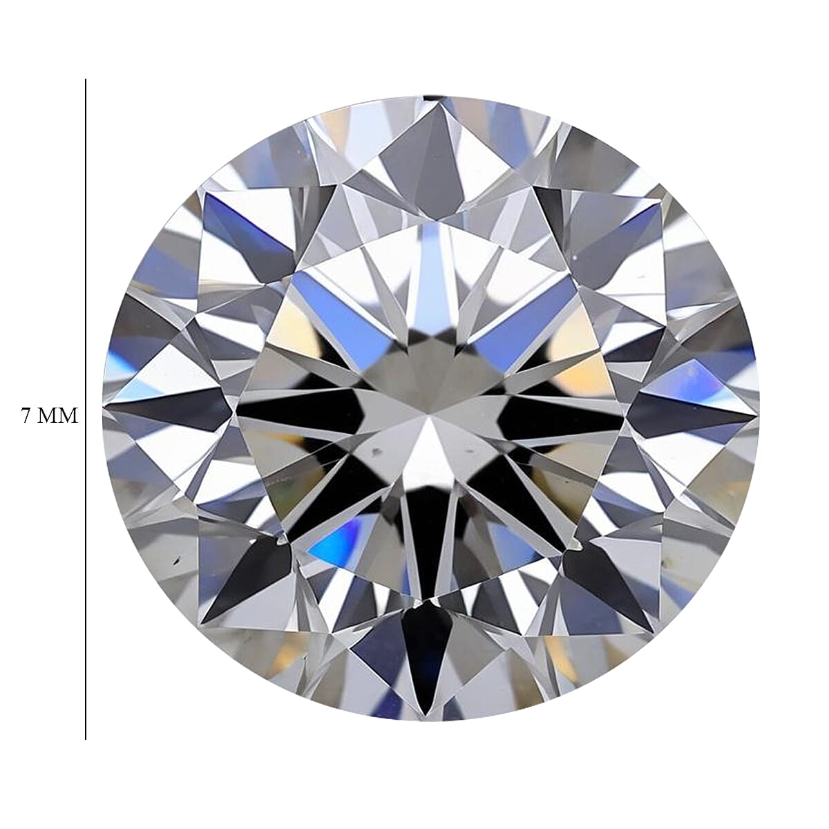 Simulated Diamond (Rnd 7 mm) 1.94 ctw Loose Gemstone