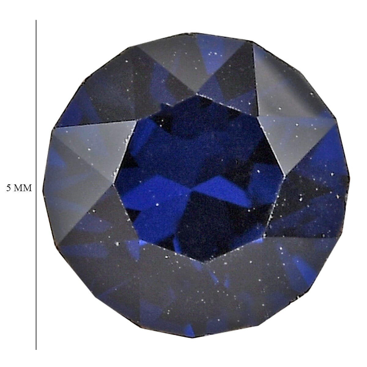 Dark Indigo Crystal by Swarovski Set of 2 (Rnd 5 mm) 0.66 ctw  Loose Gemstone