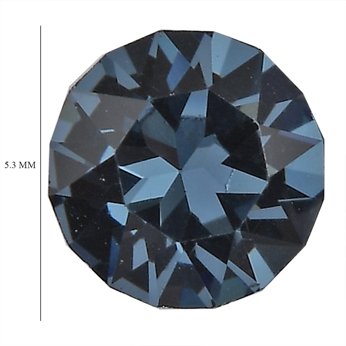 Denim Blue Crystal by Swarovski Set of 2 (Rnd 5.3 mm) 0.82 ctw Loose Gemstone