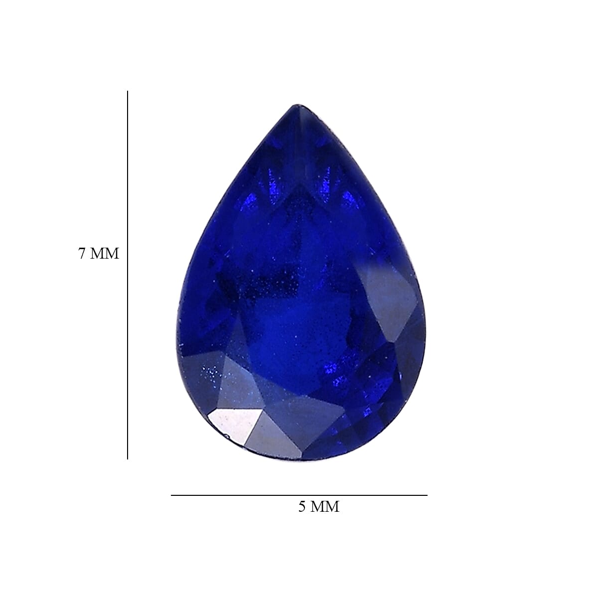 Tanzanian Blue Spinel (DF) Set of 2 (Pear 7x5 mm) 1.31 ctw Loose Gemstone