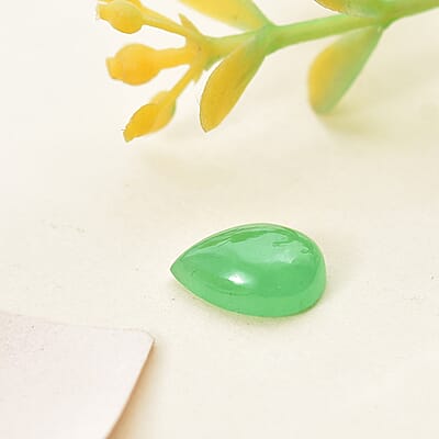 Green Jade (D) (Pear 10x7 mm) 1.75 ctw Loose Gemstone
