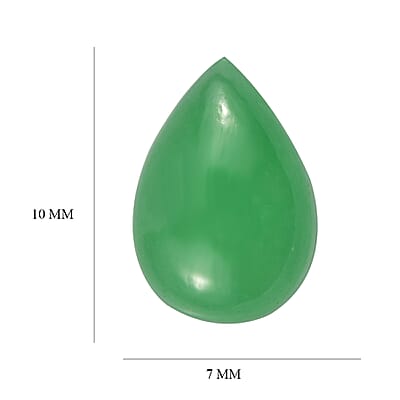 Green Jade (D) (Pear 10x7 mm) 1.75 ctw Loose Gemstone